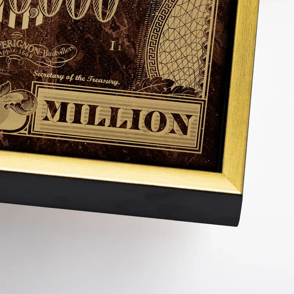 Dagobert Totenkopf Retro Dollar Leinwand Bild INGALERIE