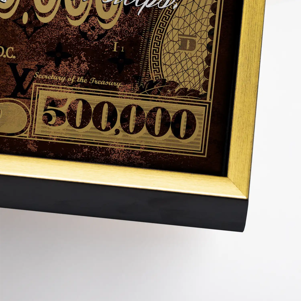 Dagobert Money Never Gold Dollar Leinwand Bild INGALERIE