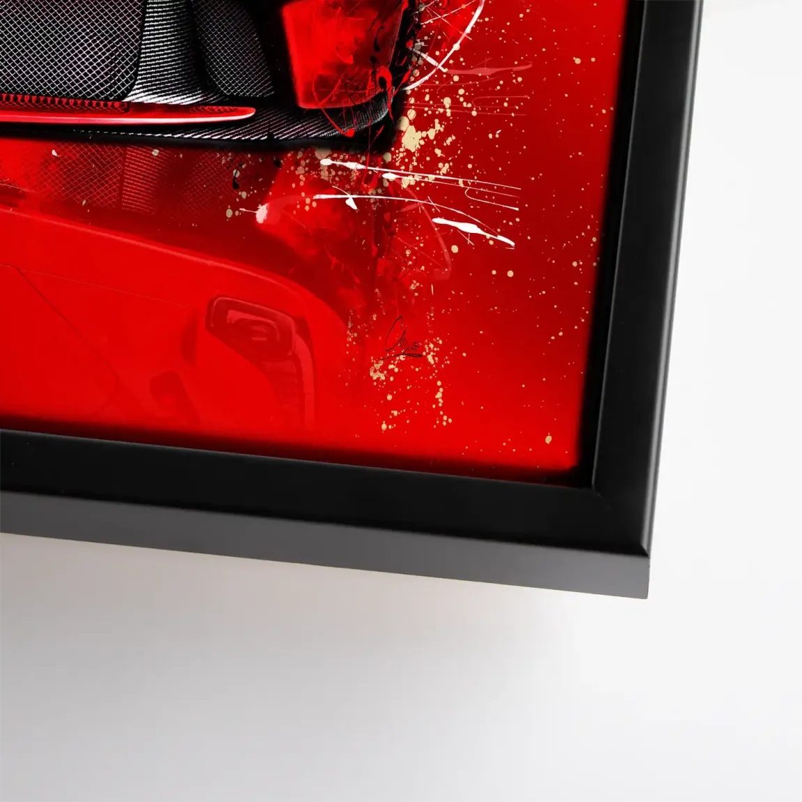 Red Velocity La Ferrari Leinwand Bild