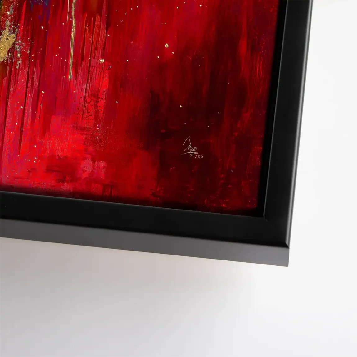 Roter Elefant Leinwand Bild