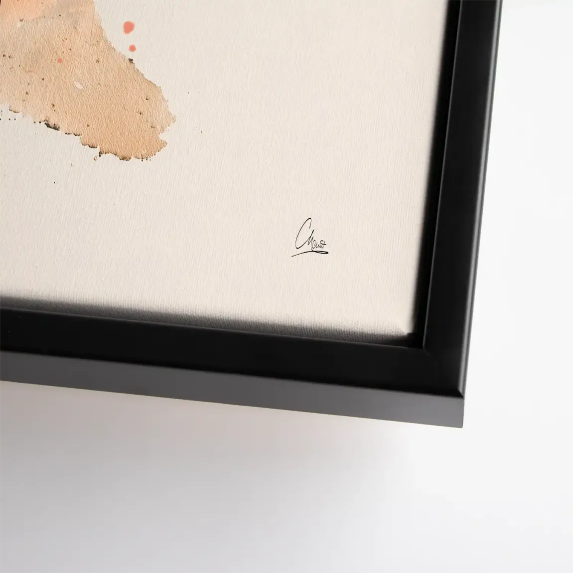 Amber Flow Leinwand Bild