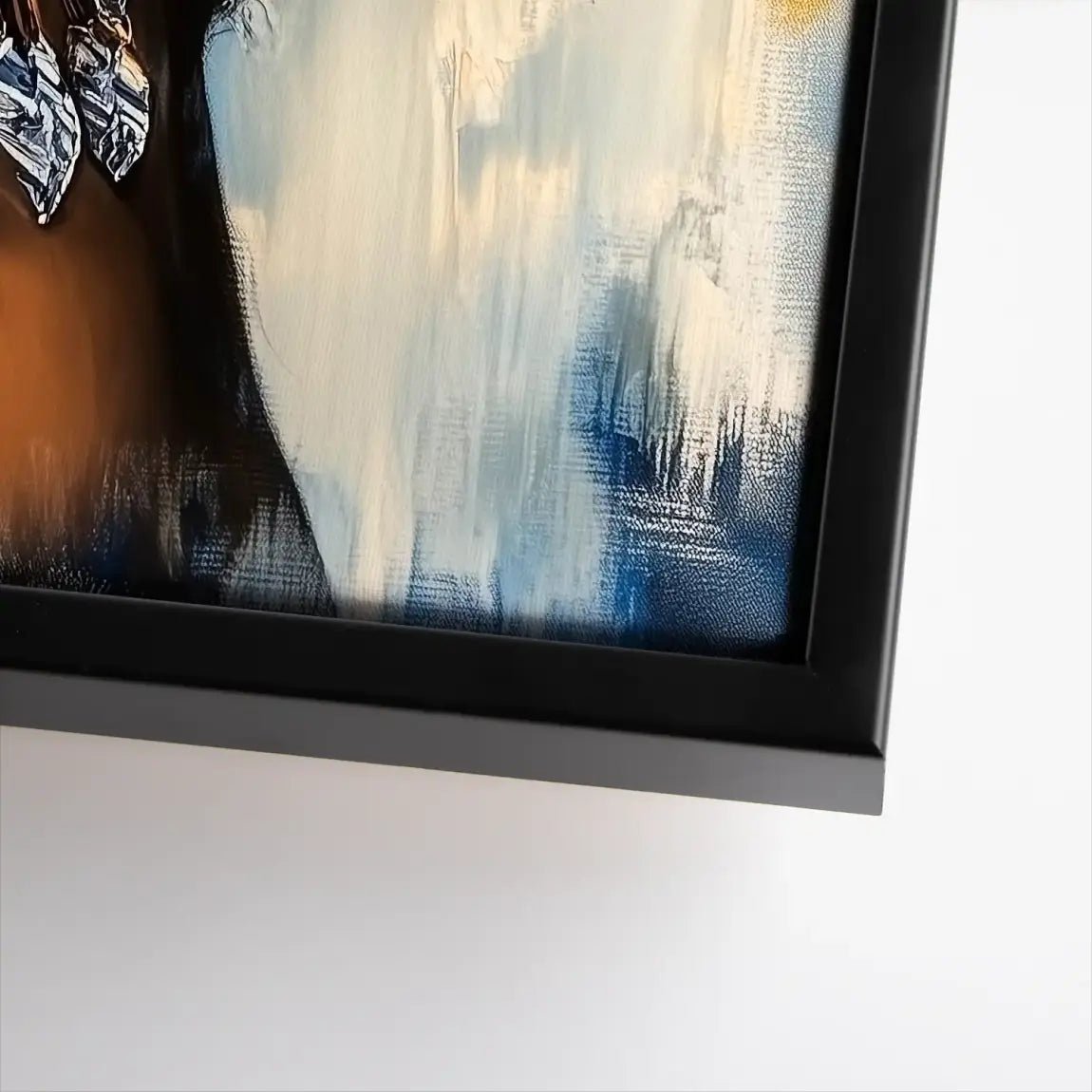 Beauty Blue Hair Leinwand Bild INGALERIE