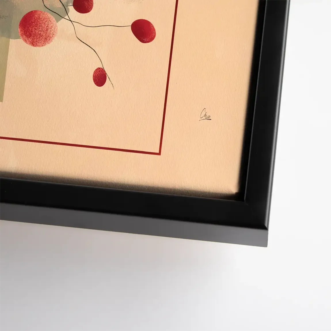 Scarlet Bloom Leinwand Bild