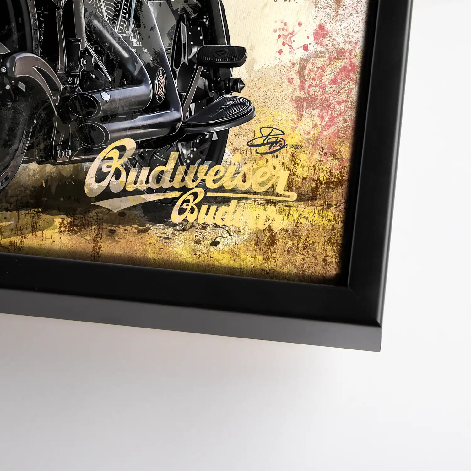 Harley USA Pop Art Leinwand Bild INGALERIE