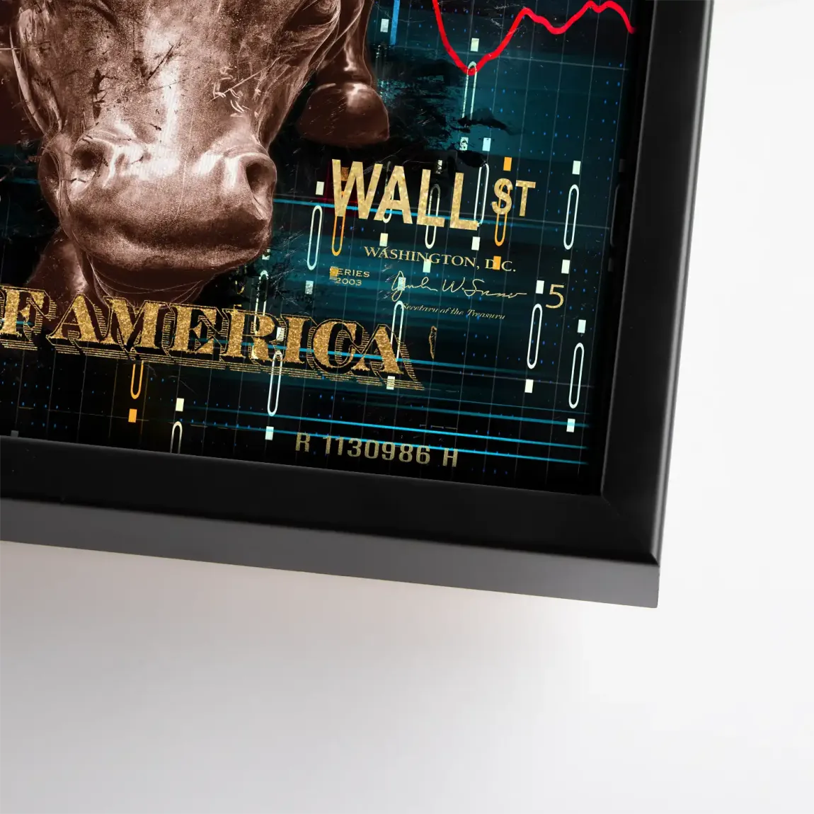 Dagobert Duck Wallstreet Leinwand Bild