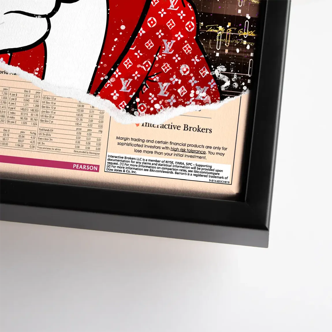 Dagobert Financial Times Leinwand Bild