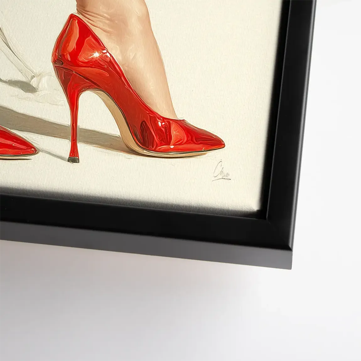 Red Heels Delight Leinwand Bild