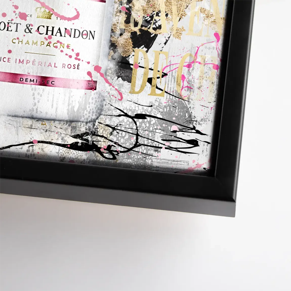 Champagner Rosé Leinwand Bild