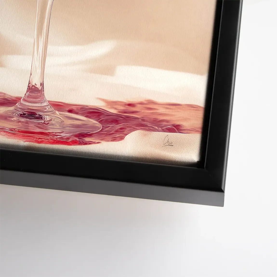 Ruby Splash Leinwand Bild