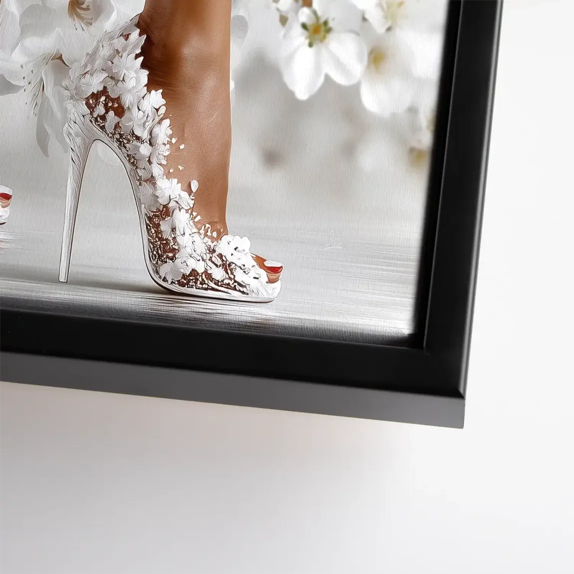 Sensual Blossom Heels Leinwand Bild