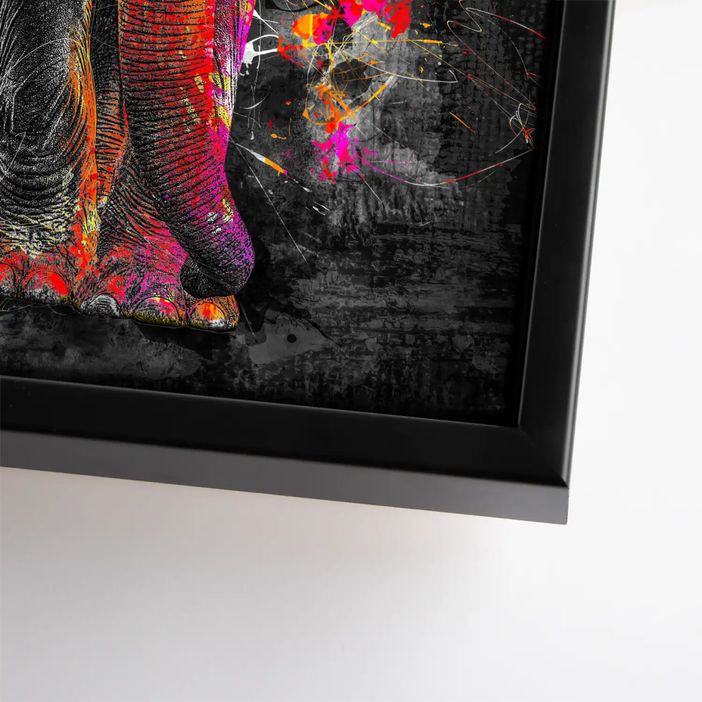 Elefant Abstrakt Style Leinwand Bild INGALERIE