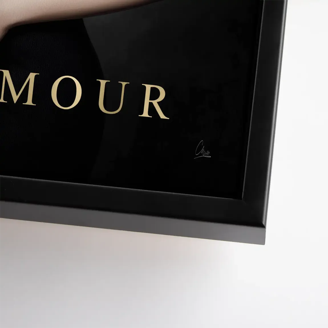 Audrey Glam Noir Leinwand Bild