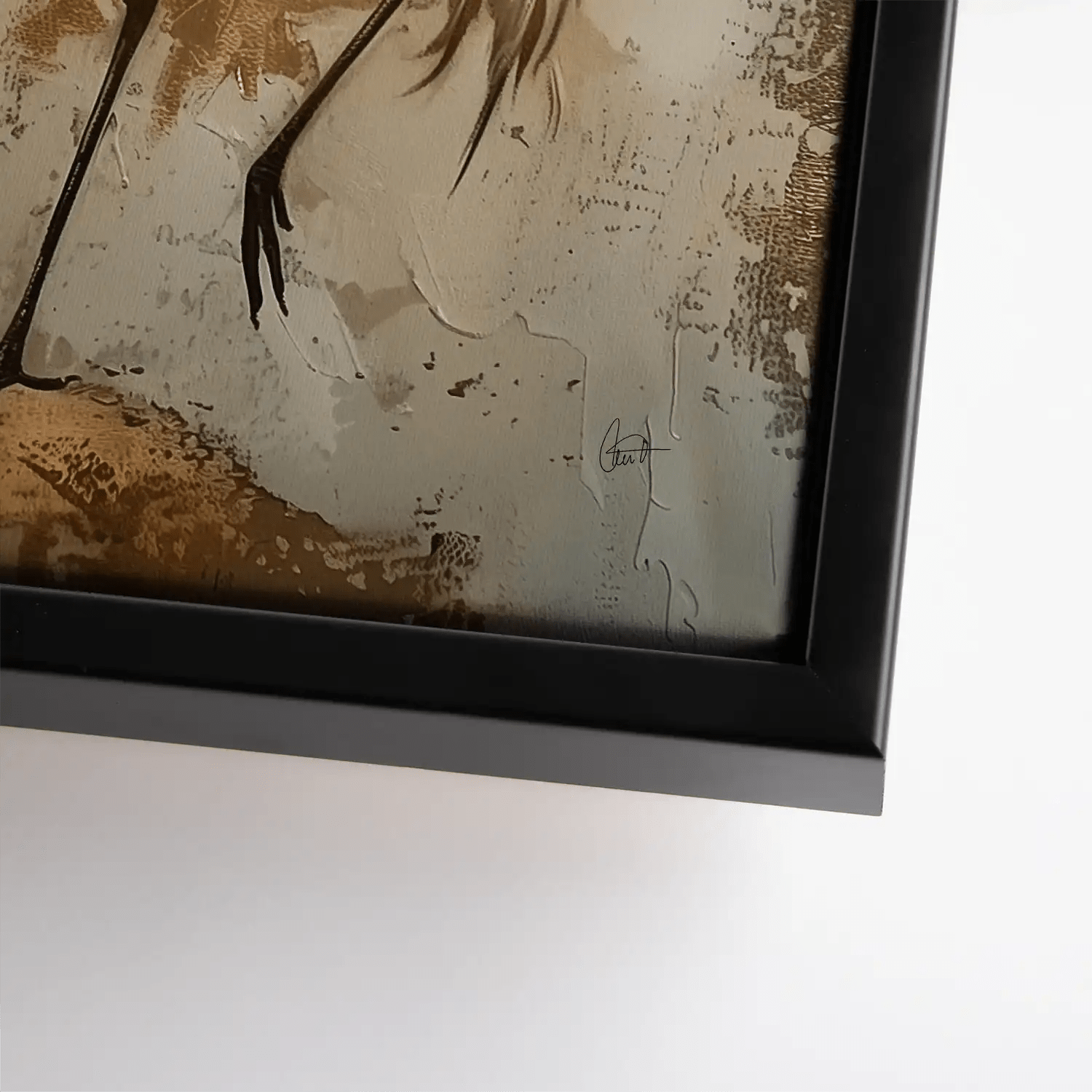 Kranich Modern Art Leinwand Bild INGALERIE