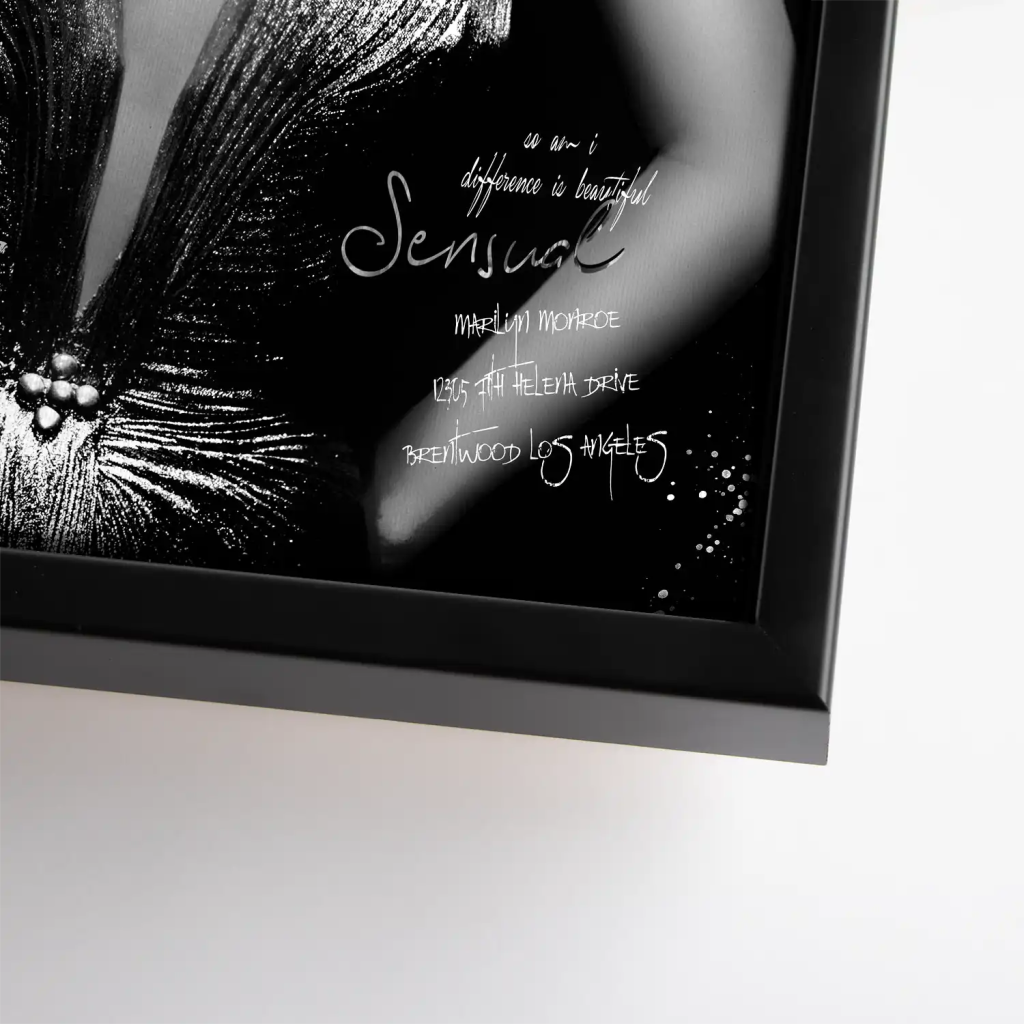 Marilyn Monroe Black Vogue Leinwand Bild INGALERIE