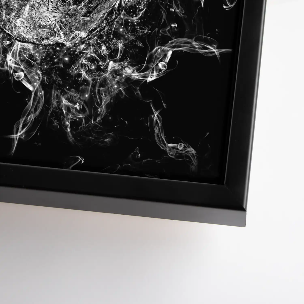 Totenkopf Abstrakt Black Leinwand Bild INGALERIE