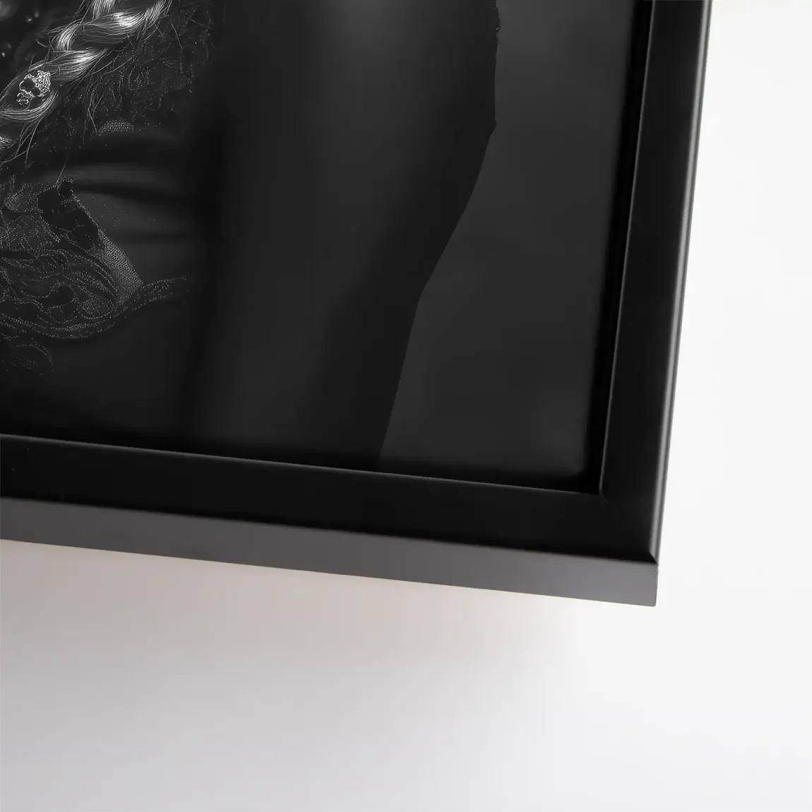 La Catrina Noir – Stil trifft Schattenkunst Leinwand Bild INGALERIE