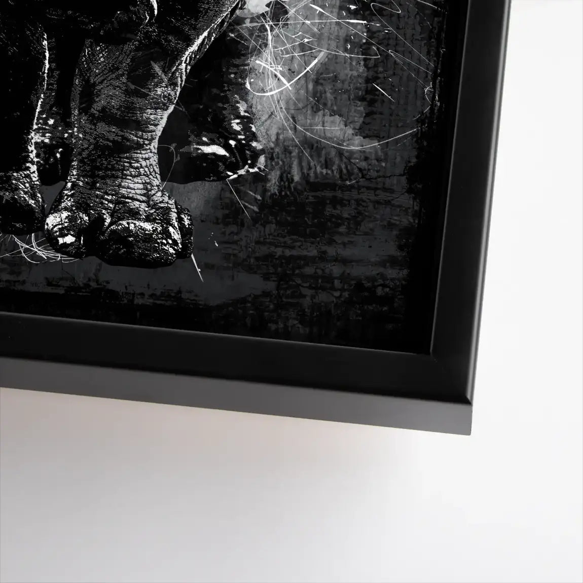 Nashorn Abstrakt Leinwand Bild INGALERIE
