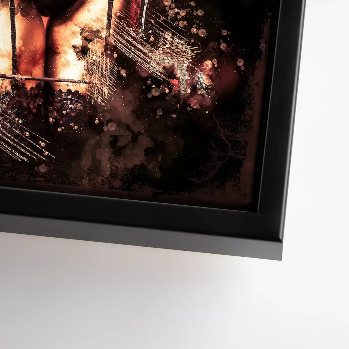 Erotische Eleganz im Schattenlicht Leinwand Bild INGALERIE