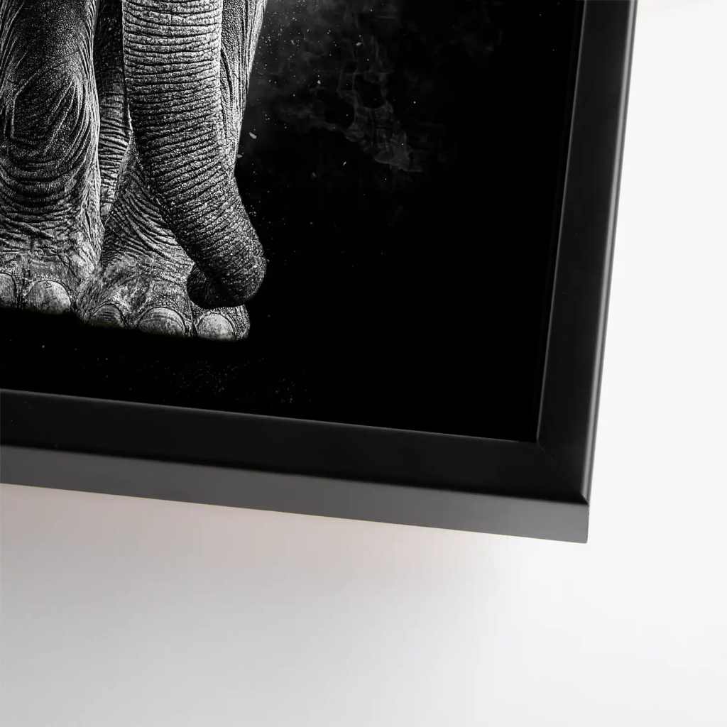 Elefant Abstrakt Dark Style Leinwand Bild INGALERIE