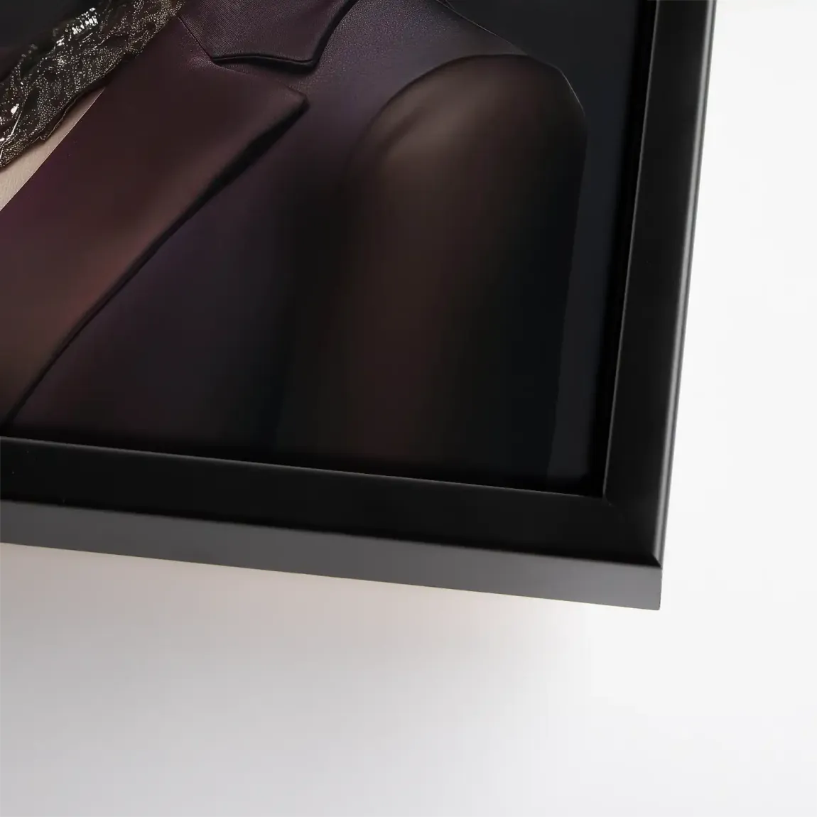 Elegante Lady mit Totenkopf-Make-up Leinwand Bild INGALERIE