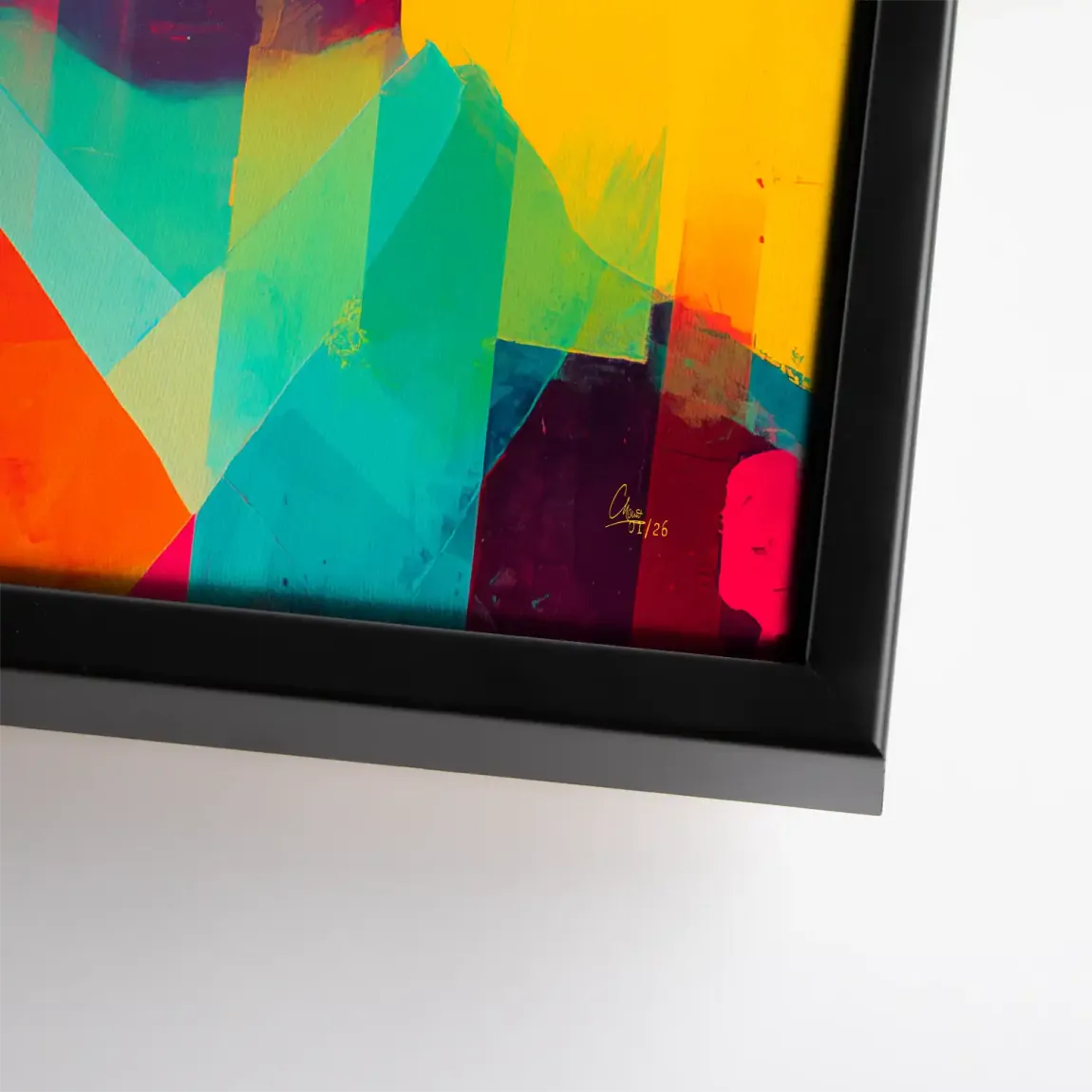 Geisha Neon Pop Leinwand Bild