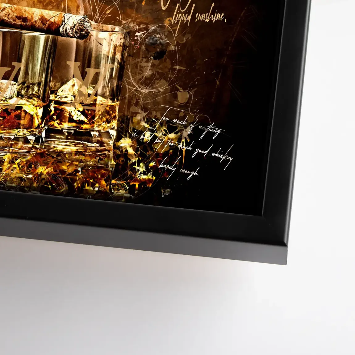 Whisky Lounge Art Leinwand Bild INGALERIE