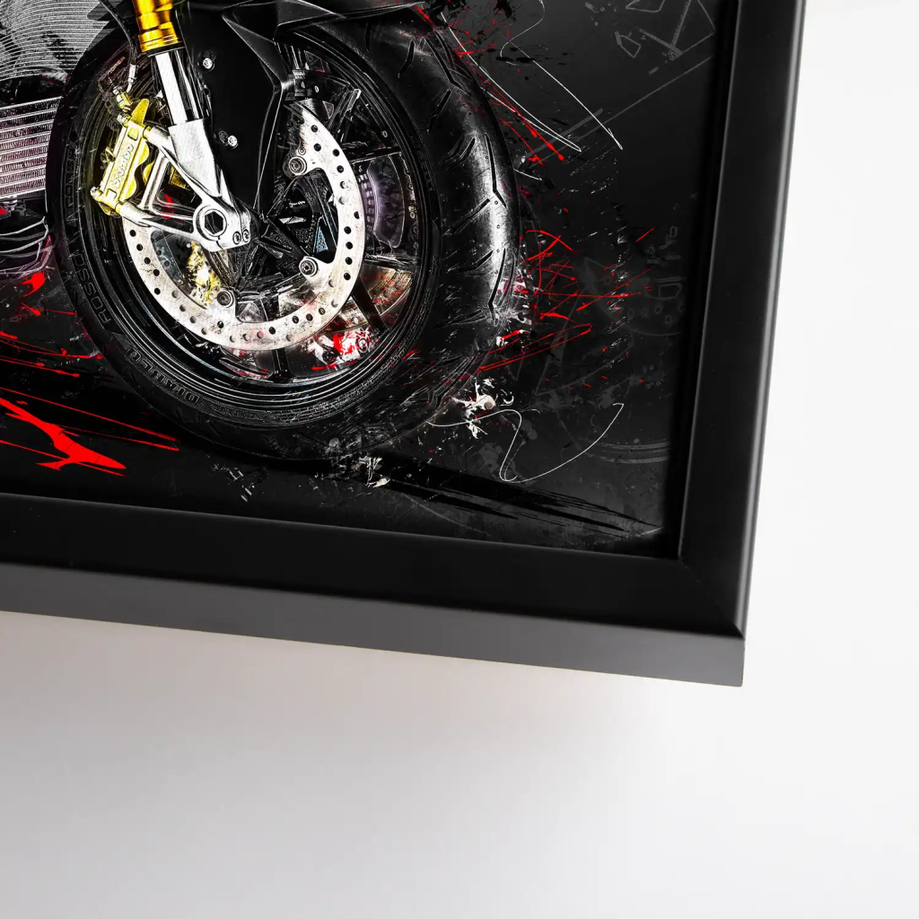 BMW S1000R Abstrakt Leinwand Bild INGALERIE