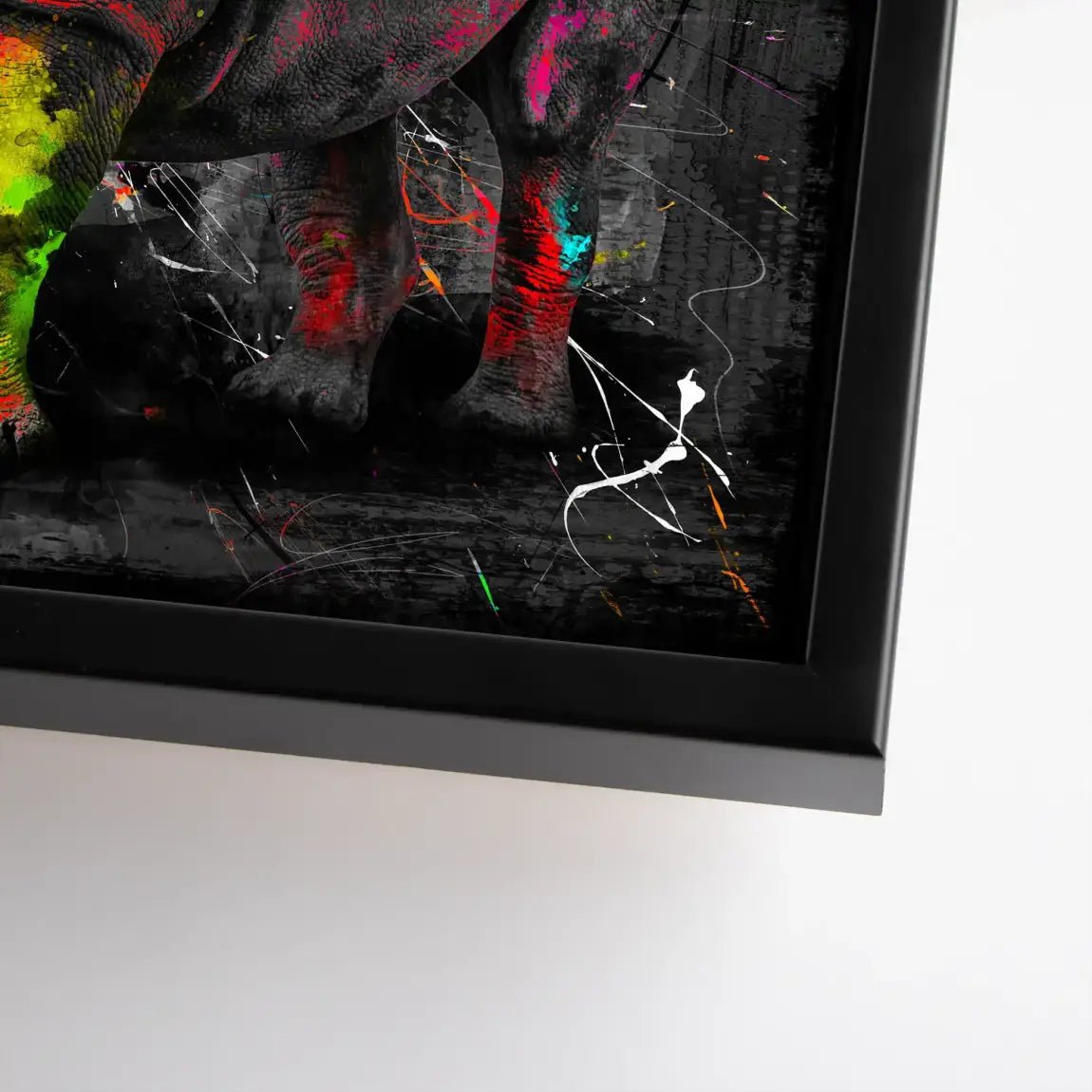 Nashorn Abstrakt Nr.3 Leinwand Bild INGALERIE
