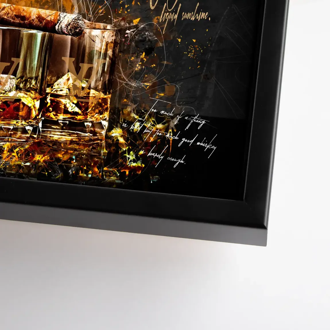 Whisky Lifestyle Art Leinwand Bild INGALERIE