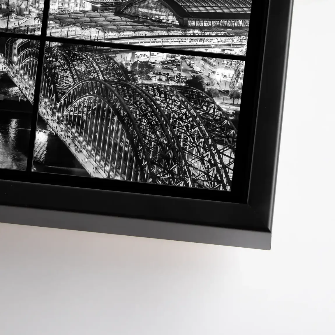 Köln Noir View Leinwand Bild