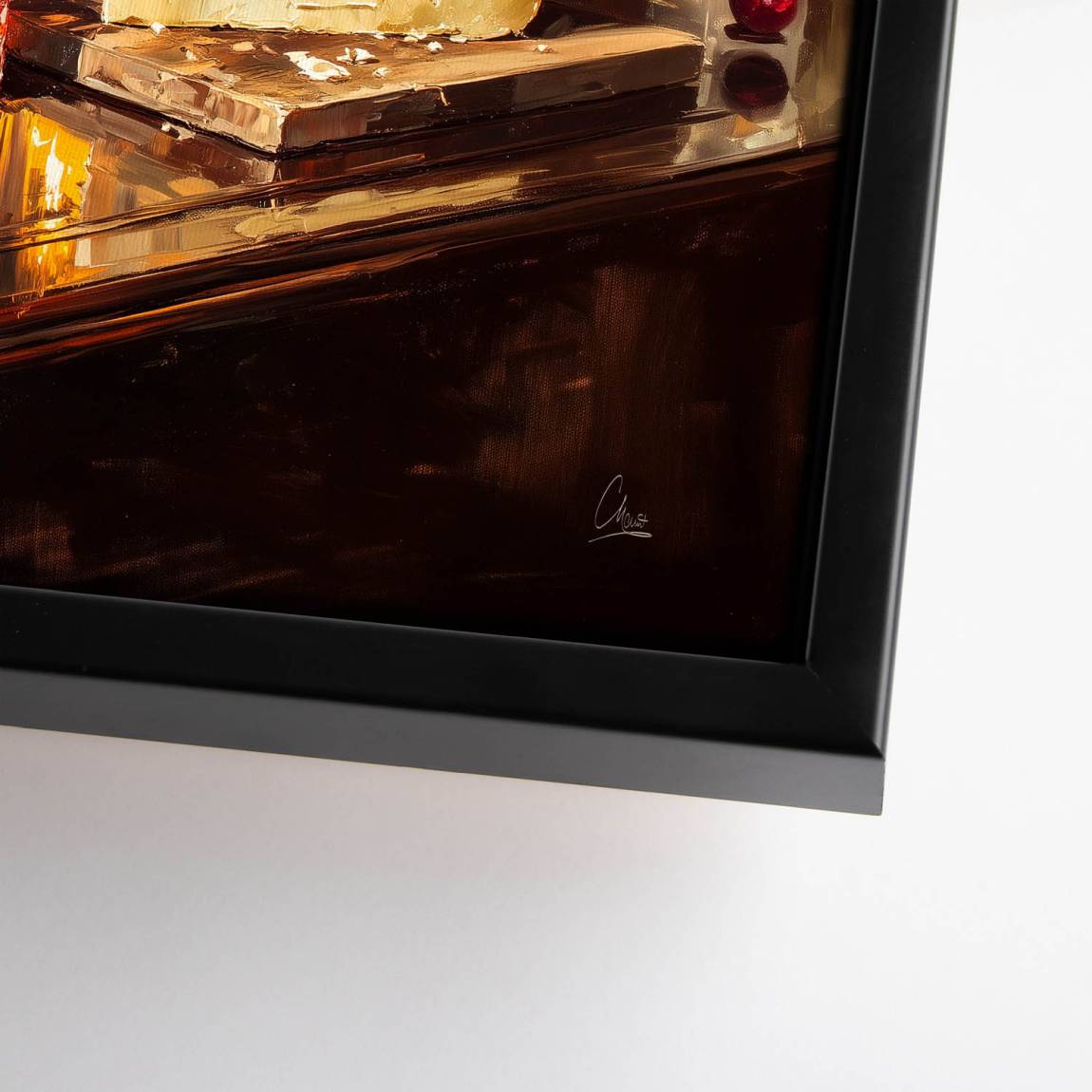 Wein im Licht Leinwand Bild