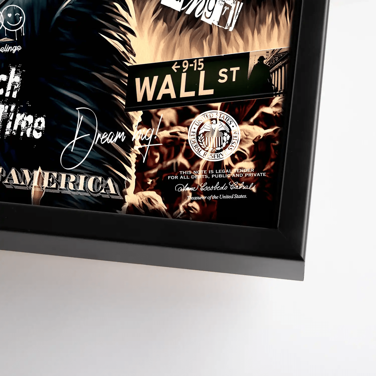 Wolf of Wallstreet Leinwand Bild INGALERIE