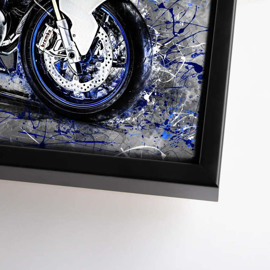 BMW HP2 Abstrakt Style Leinwand Bild INGALERIE