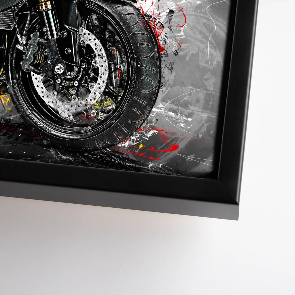 Suzuki GSXR 600 Abstrakt Leinwand Bild INGALERIE