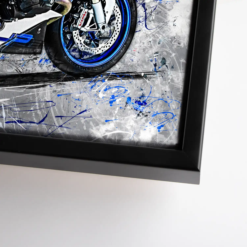 BMW HP2 Abstrakt Art Leinwand Bild INGALERIE