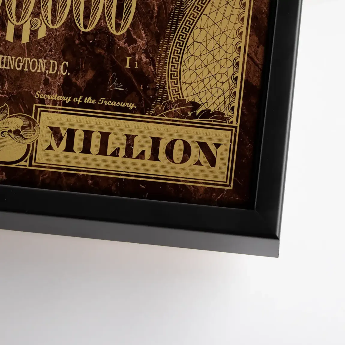 Gold Dollar George Washington Leinwand Bild