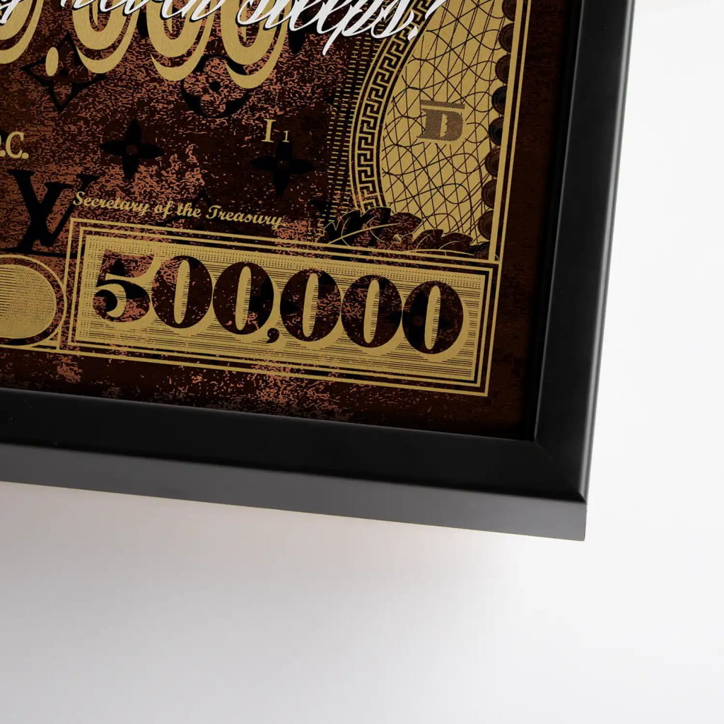 Dagobert Money Never Gold Dollar Leinwand Bild INGALERIE