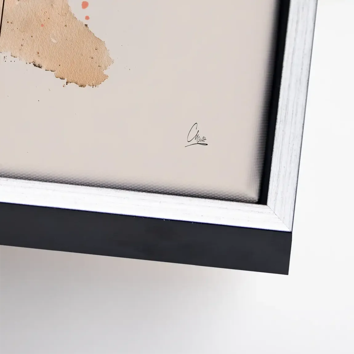 Amber Flow Leinwand Bild