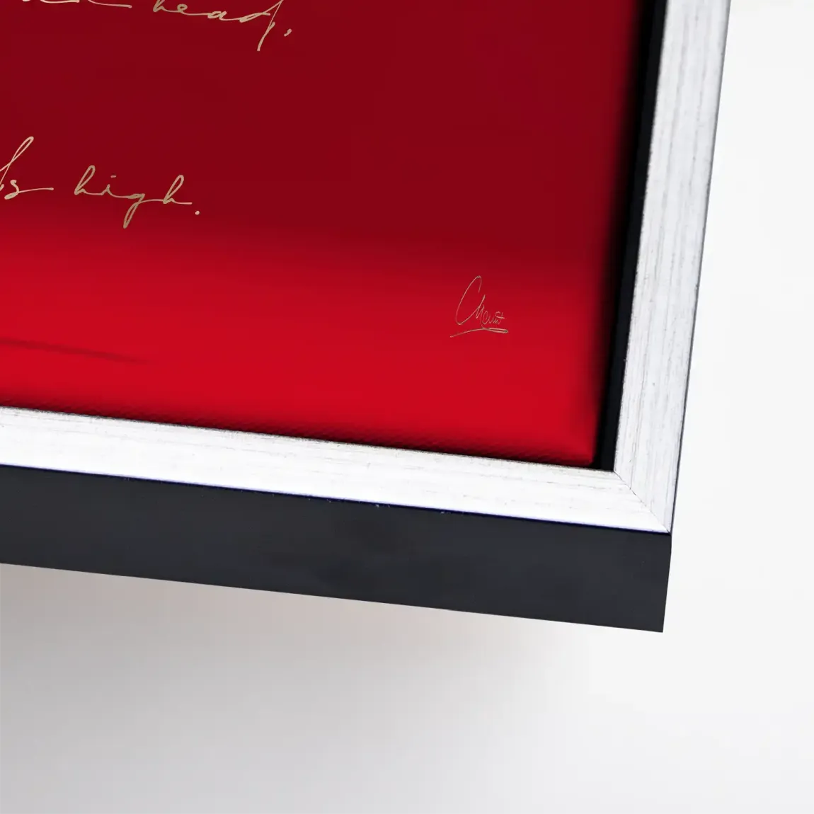 Red Coco Heels Leinwand Bild