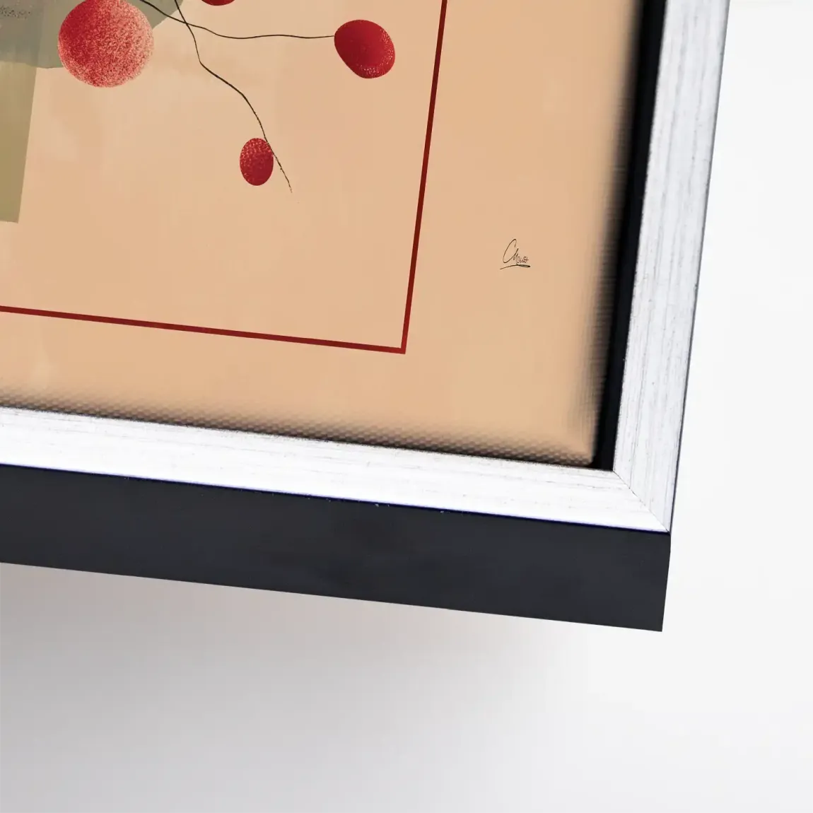 Scarlet Bloom Leinwand Bild