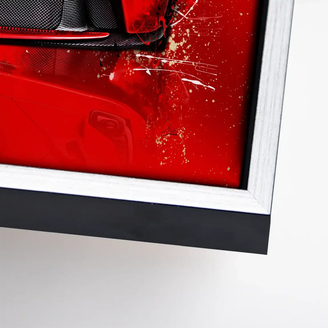 Red Velocity La Ferrari Leinwand Bild