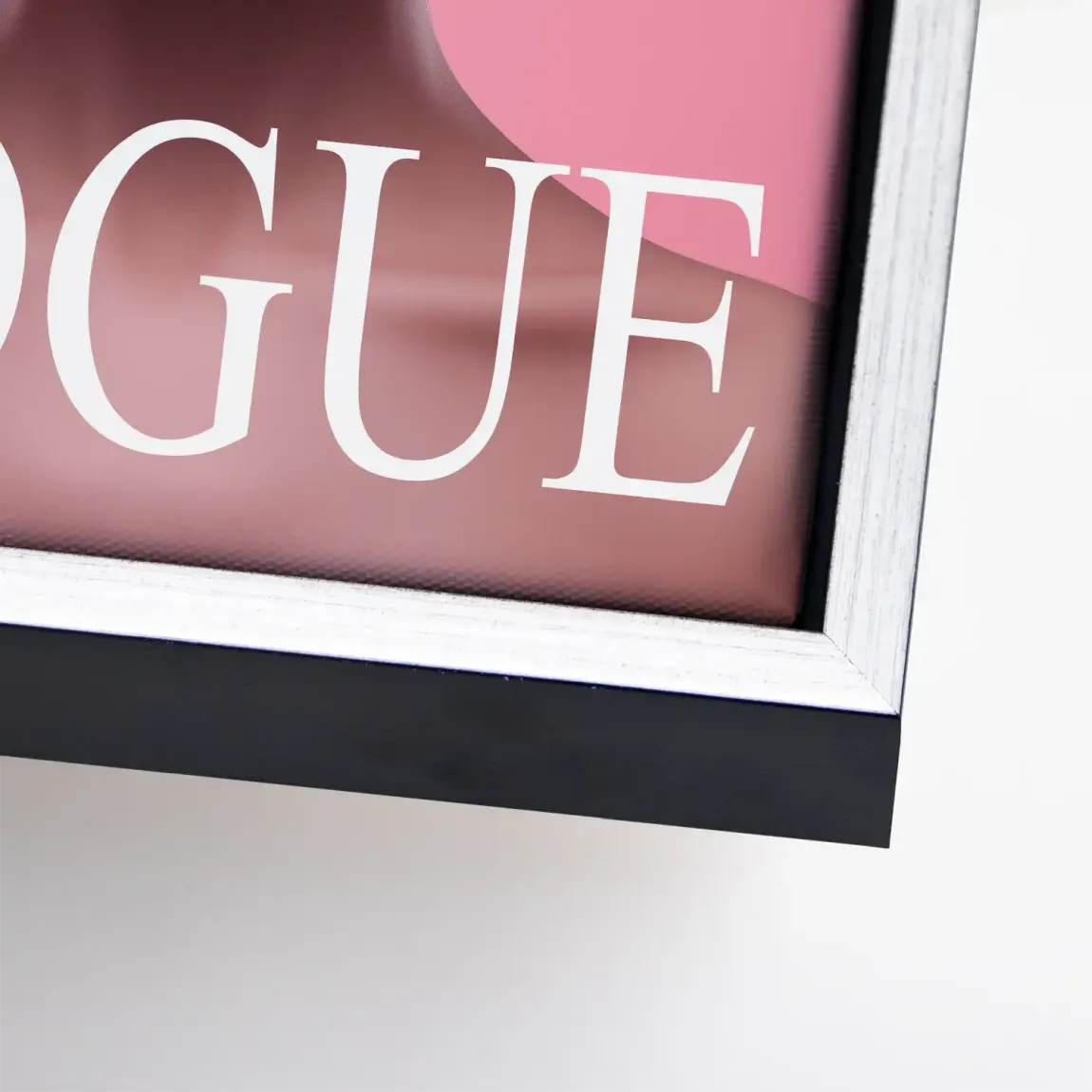 Floral Pink Vogue Leinwand Bild