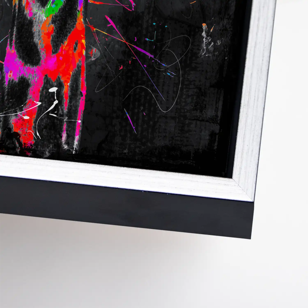 Giraffe Abstrakt Color Style Leinwand Bild INGALERIE