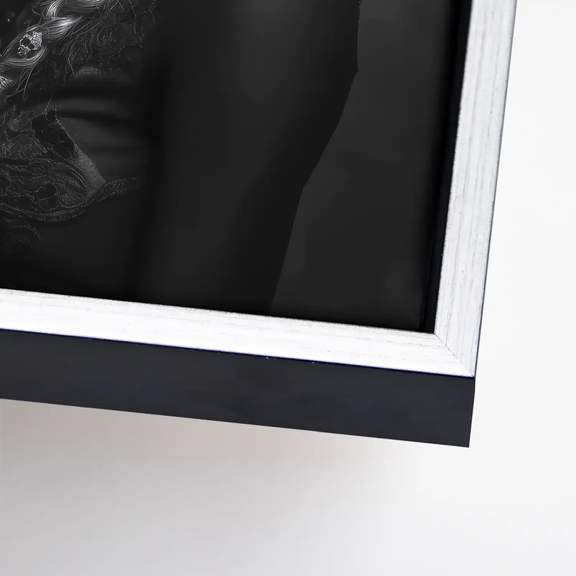 La Catrina Noir – Stil trifft Schattenkunst Leinwand Bild INGALERIE