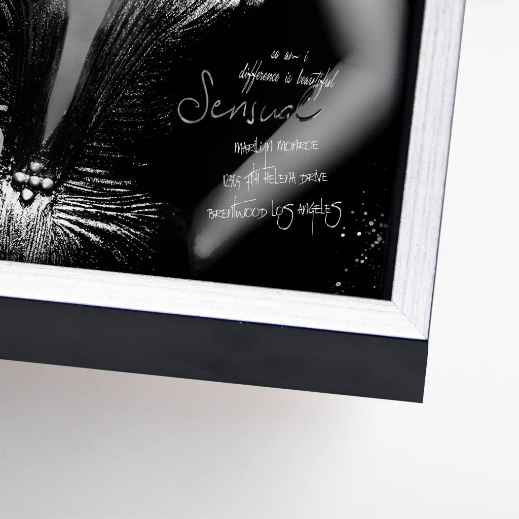 Marilyn Monroe Black Vogue Leinwand Bild INGALERIE