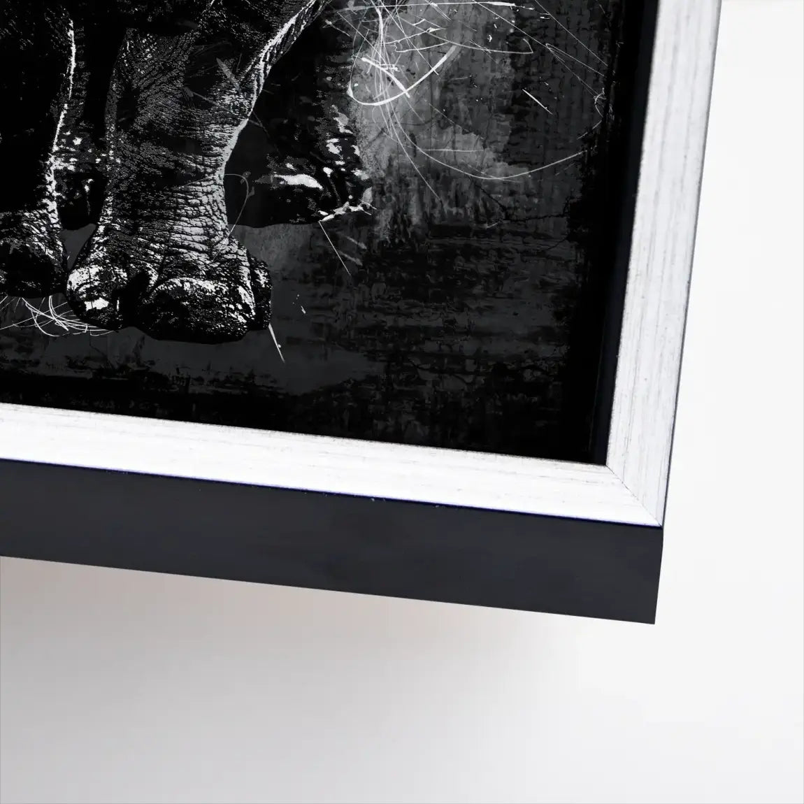 Nashorn Abstrakt Leinwand Bild INGALERIE