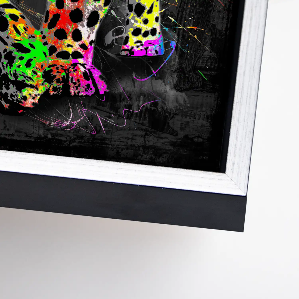 Leopard Abstrakt Color Style Leinwand Bild INGALERIE