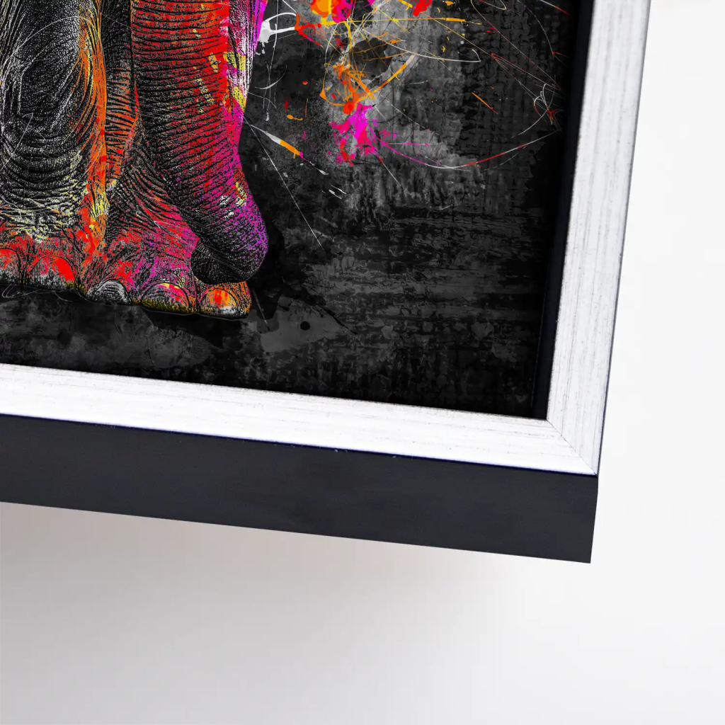 Elefant Abstrakt Style Leinwand Bild INGALERIE
