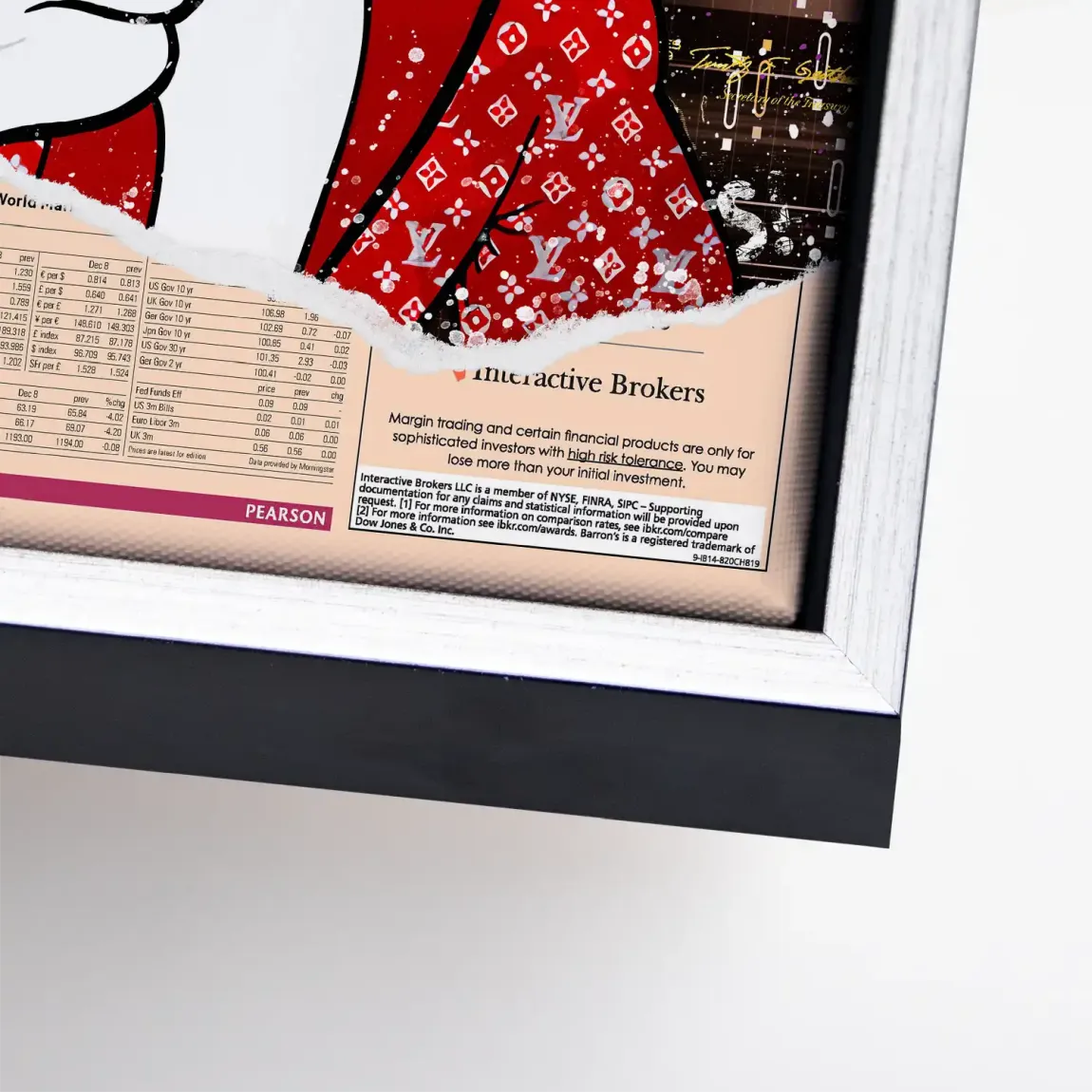 Dagobert Financial Times Leinwand Bild