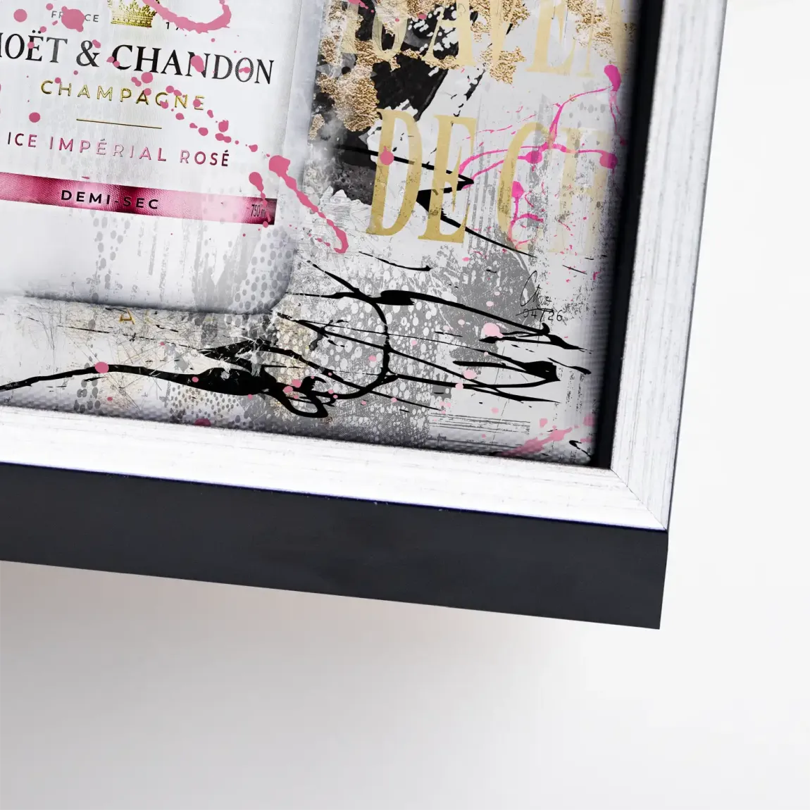 Champagner Rosé Leinwand Bild